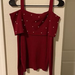 Off the shoulder sweater